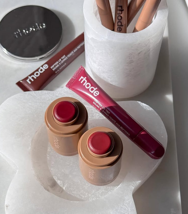 rhode Peptide Lip 2点& Pocket Blushセット RHODE | freckle Pocket Blush & toast Peptide Lip Tint Duo