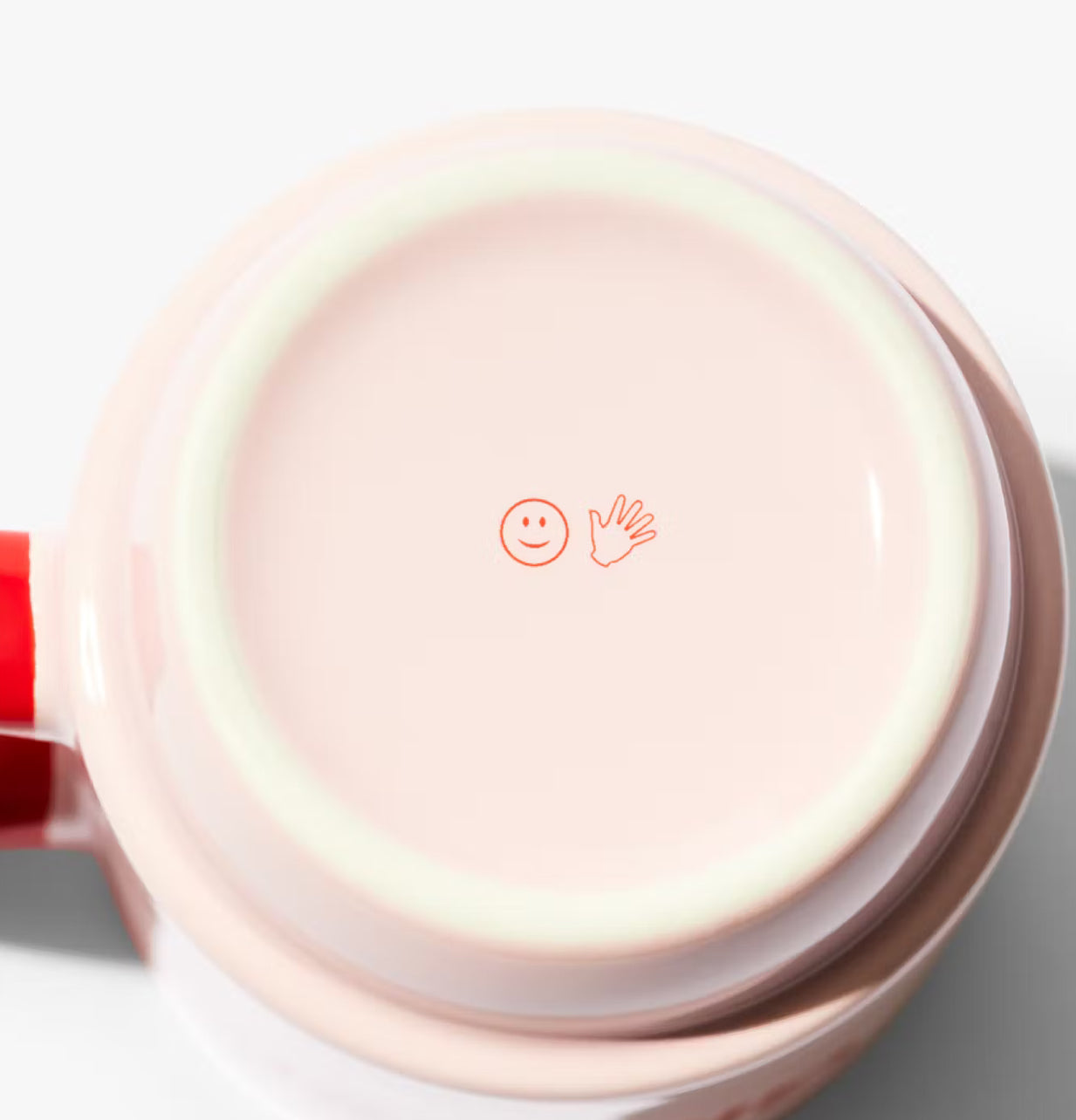 ✨ Glossier “Three-Eyed Smiley” Ceramic Mug