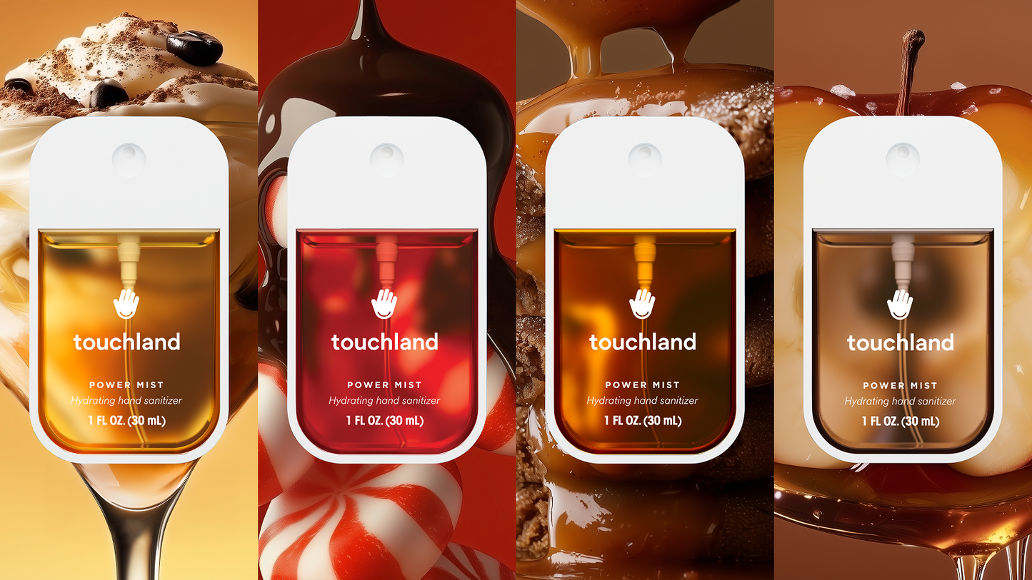 Touchland Limited Edition Fall Scents – Power Mist Hand Sanitizer (Peppermint Mocha / Cinnamon Gingerbread / Spiced Pumpkin-tini)