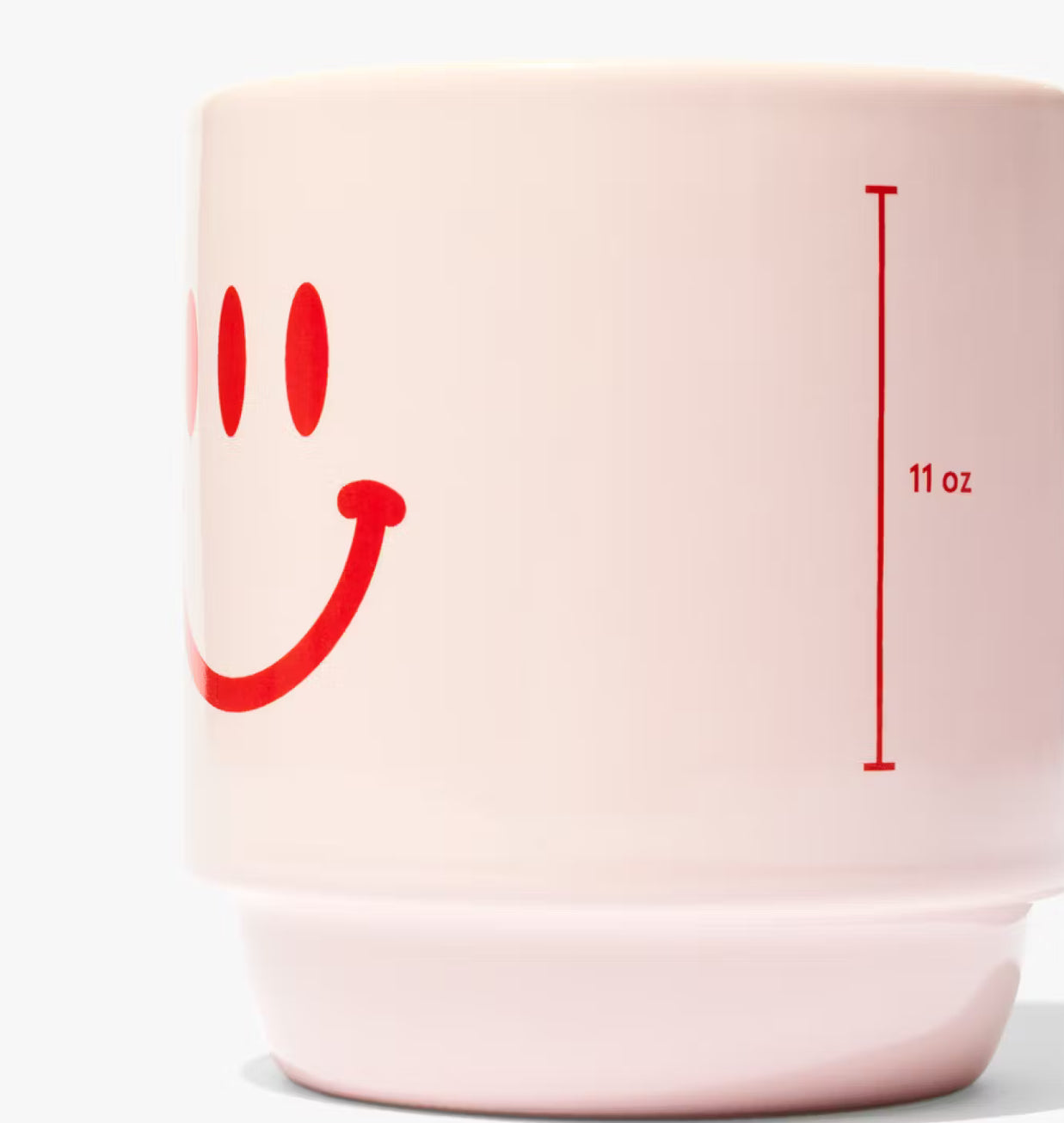 ✨ Glossier “Three-Eyed Smiley” Ceramic Mug