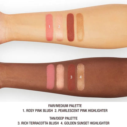 Charlotte Tilbury Hollywood Blush & Glow Glide Palette – Light to Medium (6g)