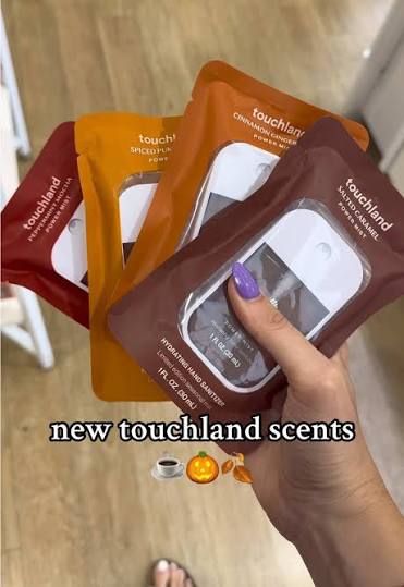 Touchland Limited Edition Fall Scents – Power Mist Hand Sanitizer (Peppermint Mocha / Cinnamon Gingerbread / Spiced Pumpkin-tini)