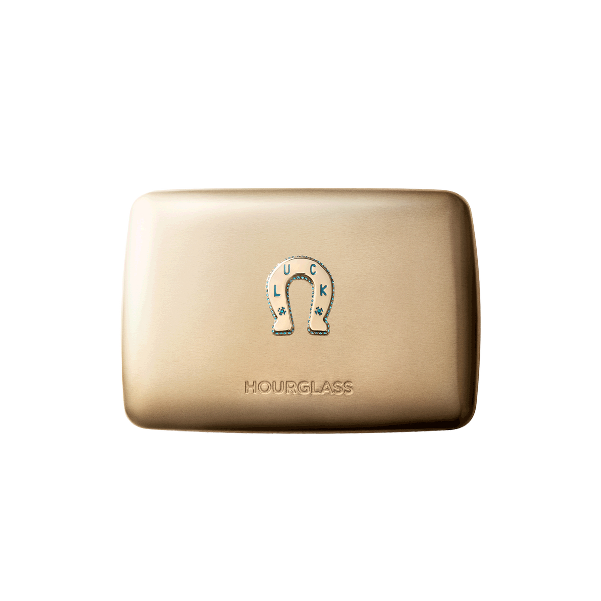 Hourglass Luck 2026 gold case with horseshoe charm